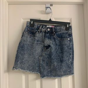 Juicy Couture denim acid wash skirt